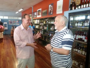 Andy with Liam Hindle - owner of Victoria Wines