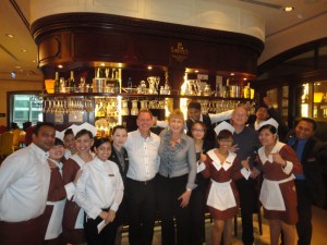 The enthusiastic team at Lawry's, The Prime Rib, after training on our Wines