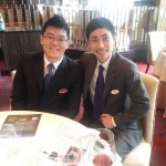 The sommelier team at Ritz Carlton Hotel - Henry (on left) on day one!