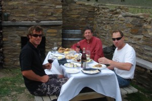Rich, Stephen and Rudi enjoying lunch at Ah Foo's